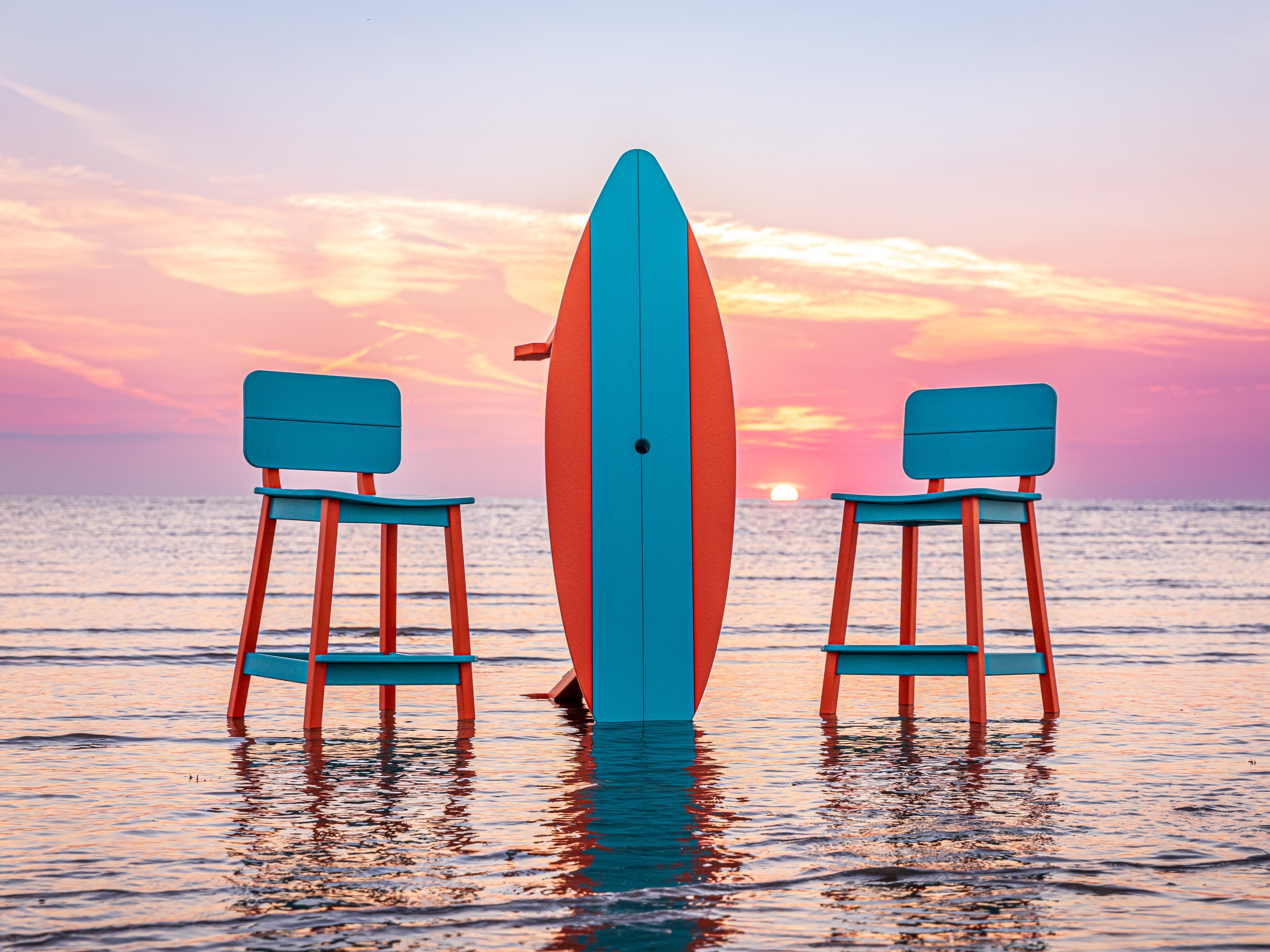 SurfAira Furniture by Beaver Dam Woodworks: Surf-Inspired Outdoor Style in Premium Poly