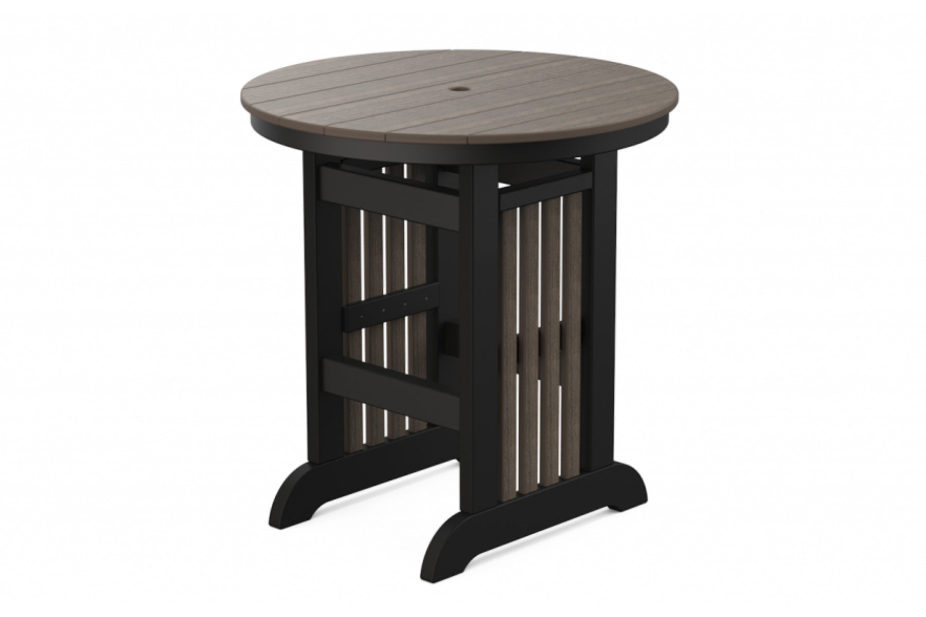 Round Mission Bar Table