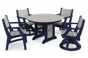 Round Mission Table & Chairs Set