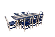 43" x 96" Rectangular Table & Chairs Set | Seabreak Collection