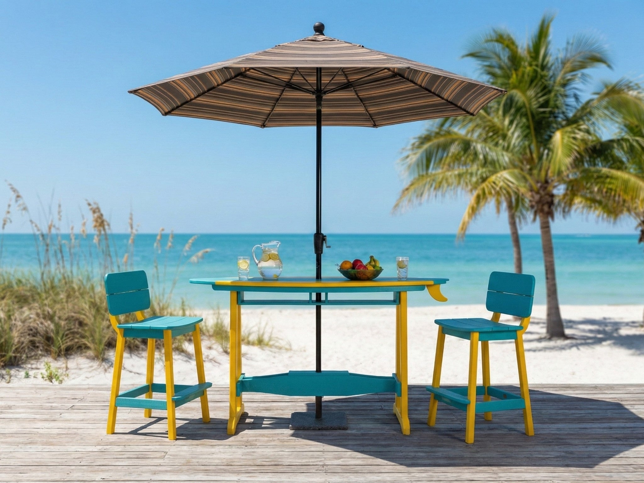 Poly Surfboard Table - 6' Surfaira Outdoor Furniture by Beaver Dam