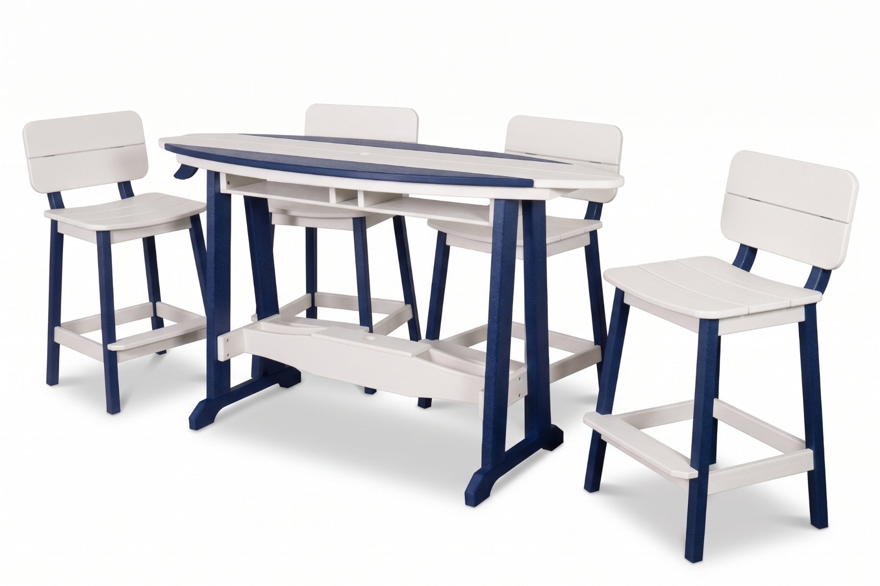 6' Surfboard Table & Chairs Set | SurfAira Collection