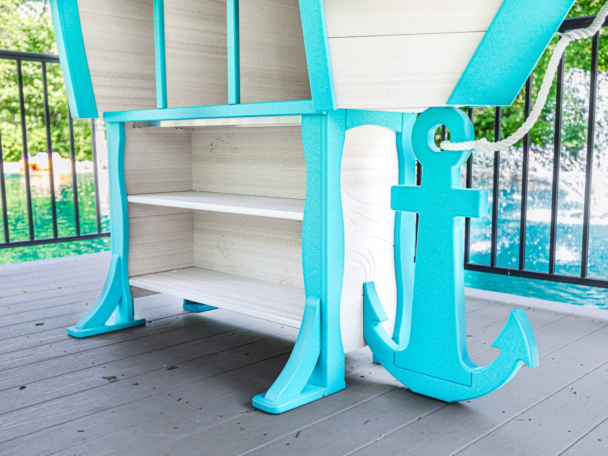 76"x32" Anchor Ave. Boat Bar Set