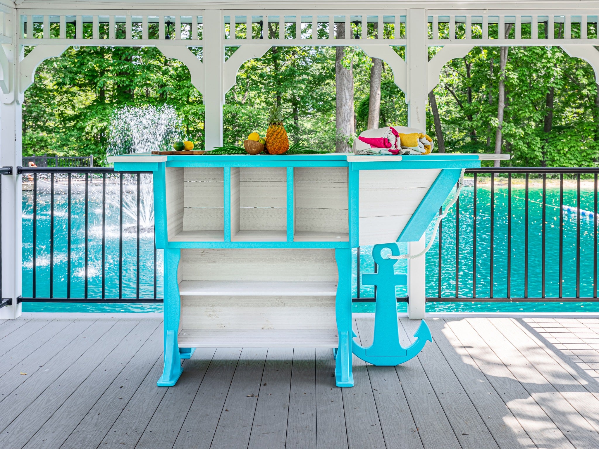 76"x32" Anchor Ave. Boat Bar Set