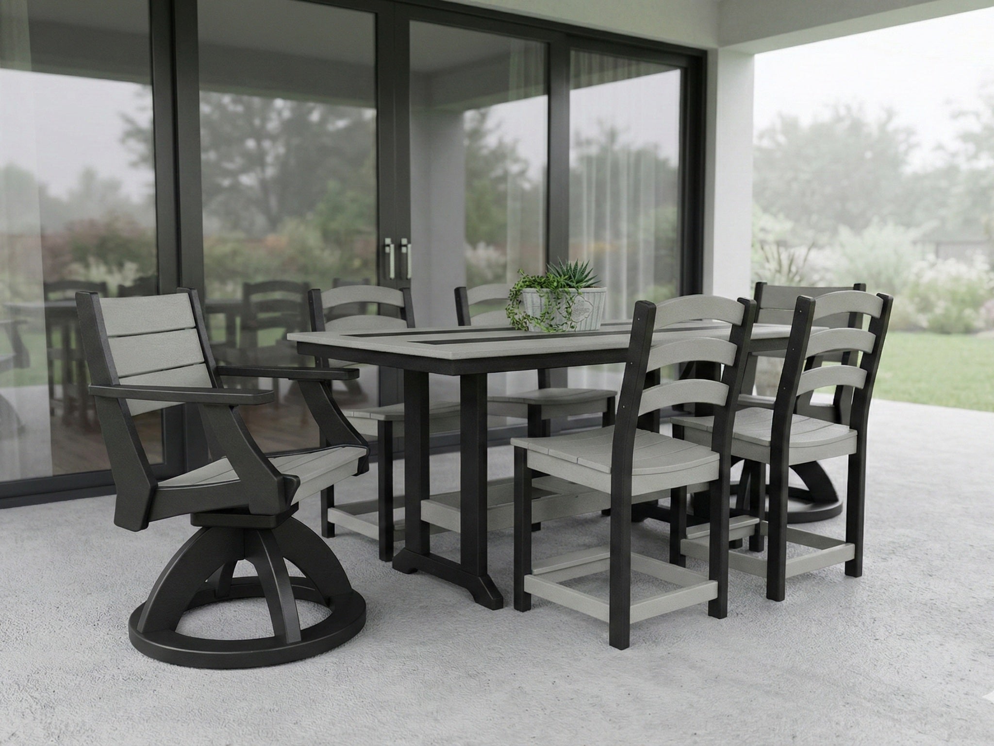 Farmhouse Swivel Chair