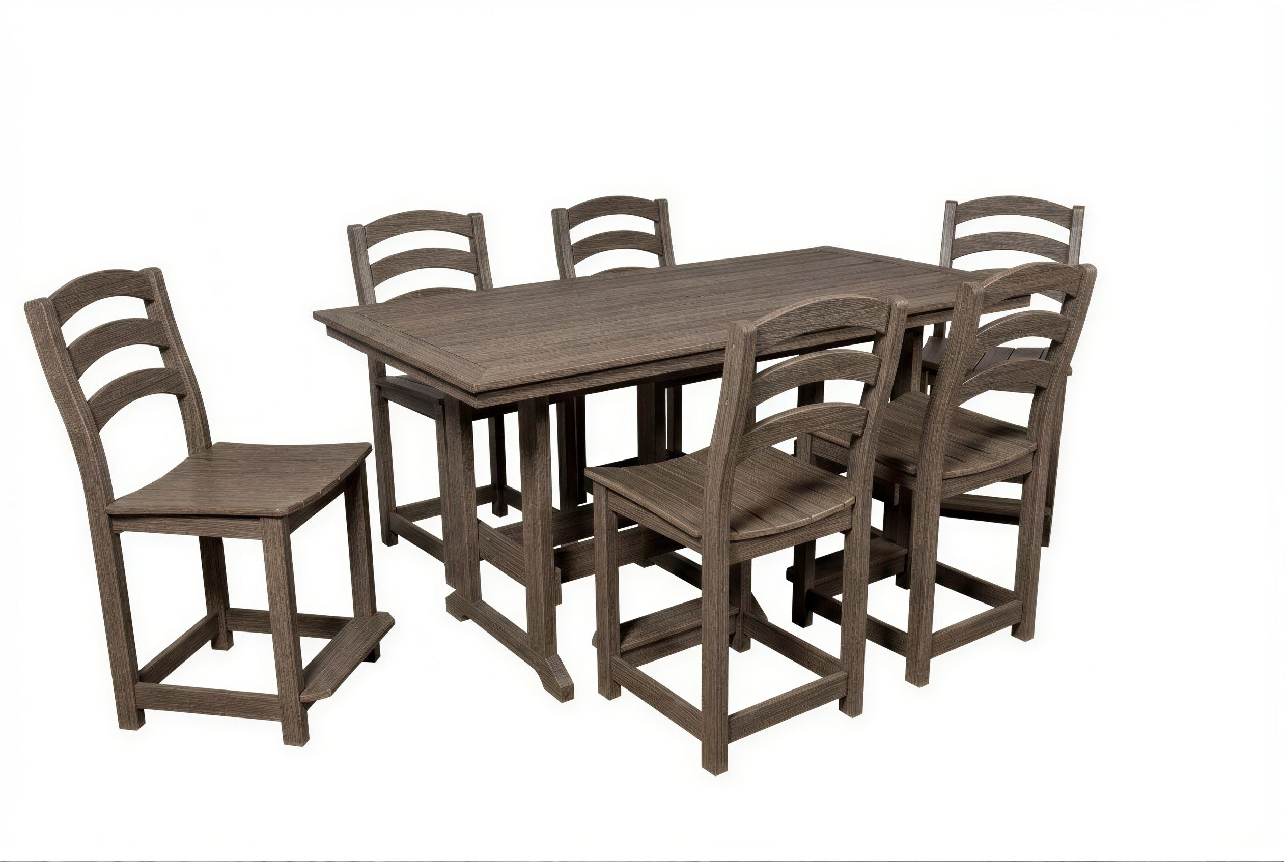 36"x72" Seabreak Table & Chairs Set