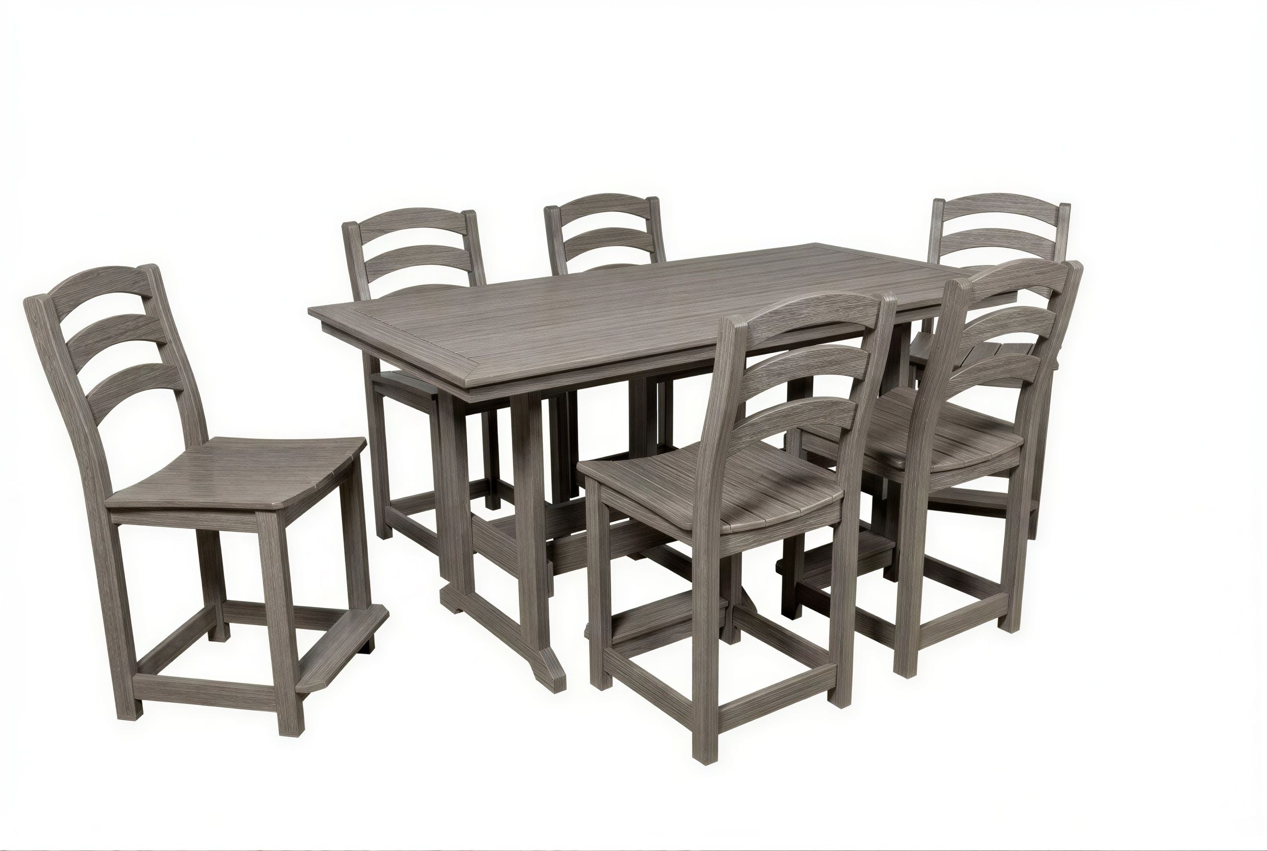 36"x72" Seabreak Table & Chairs Set