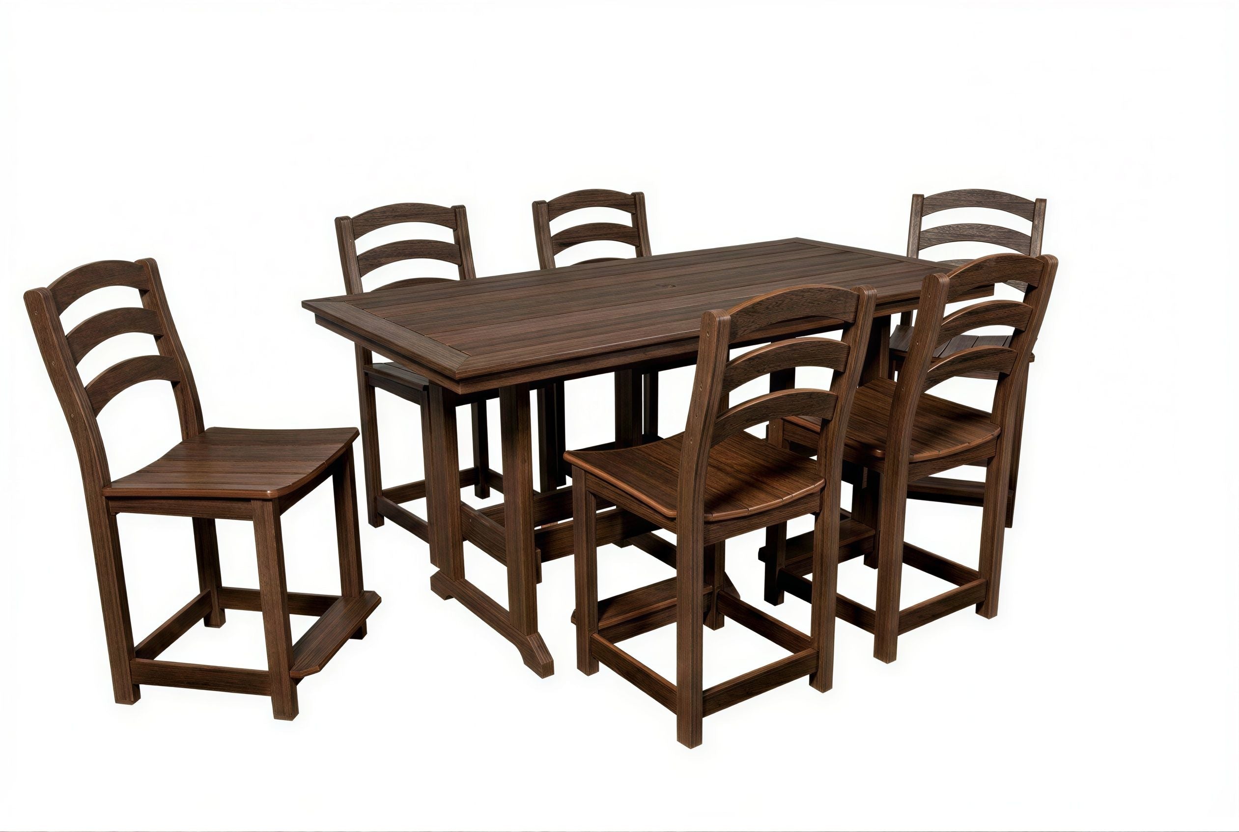 36"x72" Seabreak Table & Chairs Set