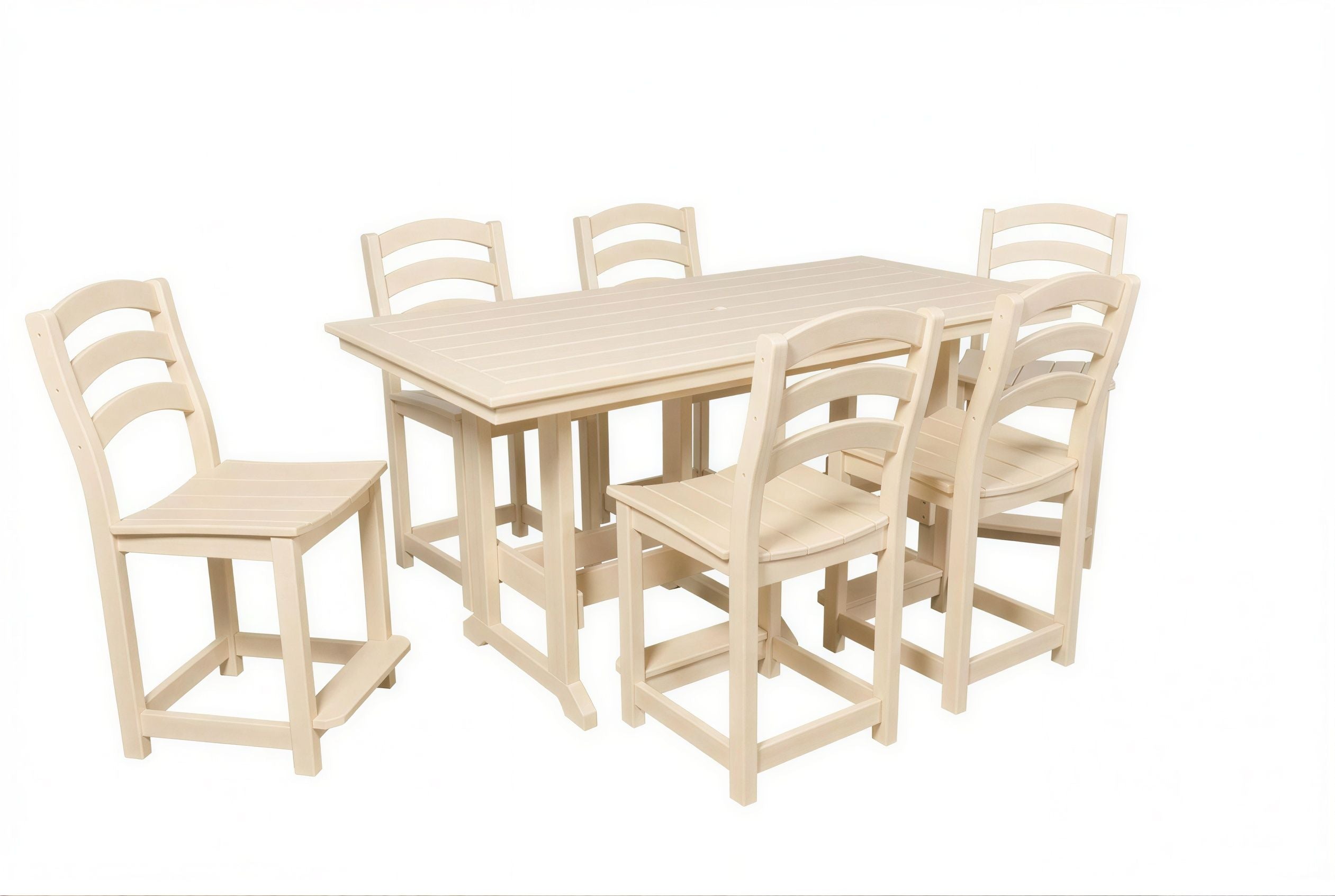 36"x72" Seabreak Table & Chairs Set