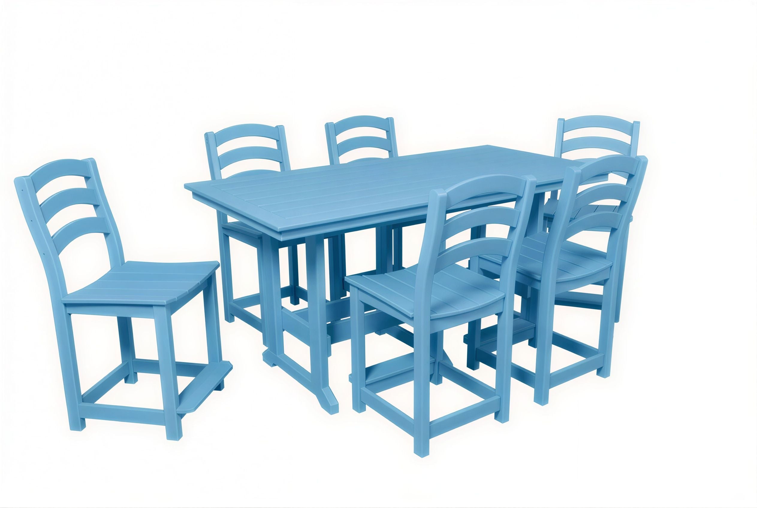36"x72" Seabreak Table & Chairs Set