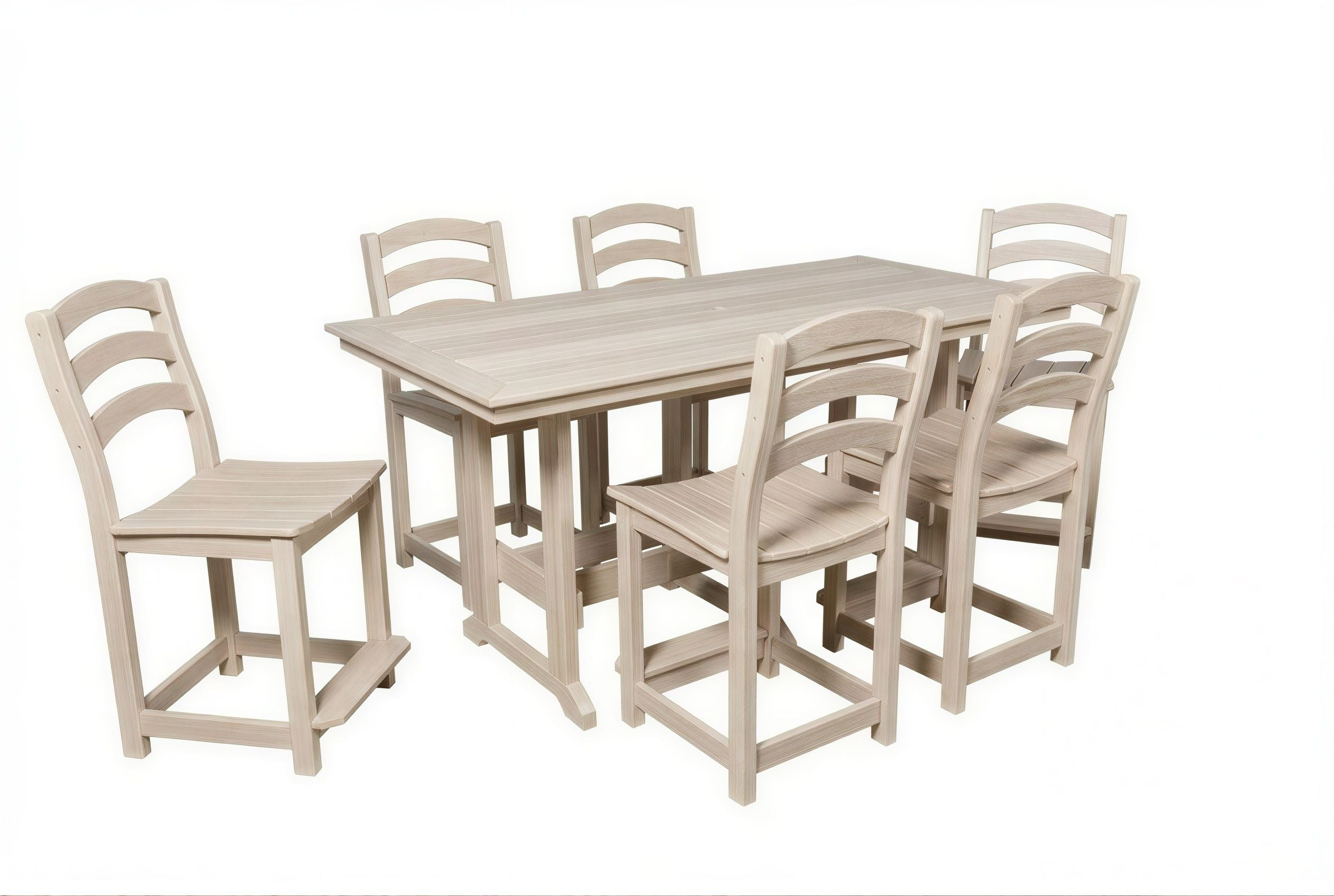 36"x72" Seabreak Table & Chairs Set