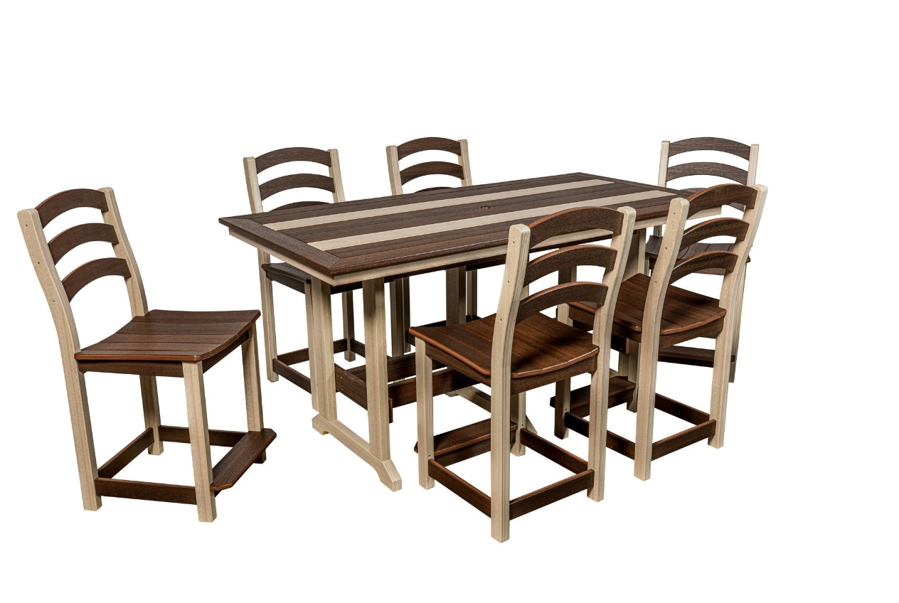 36"x72" Seabreak Table & Chairs Set