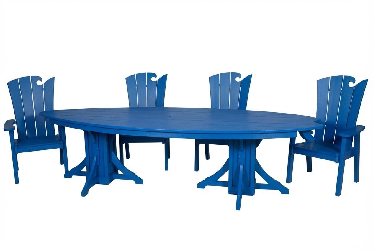10' Surfboard Table & Chairs Set | SurfAira Collection