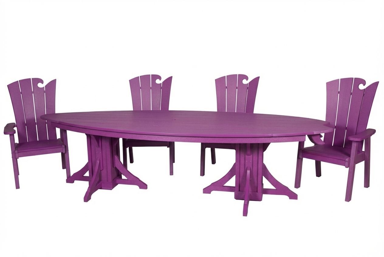 10' Surfboard Table & Chairs Set | SurfAira Collection
