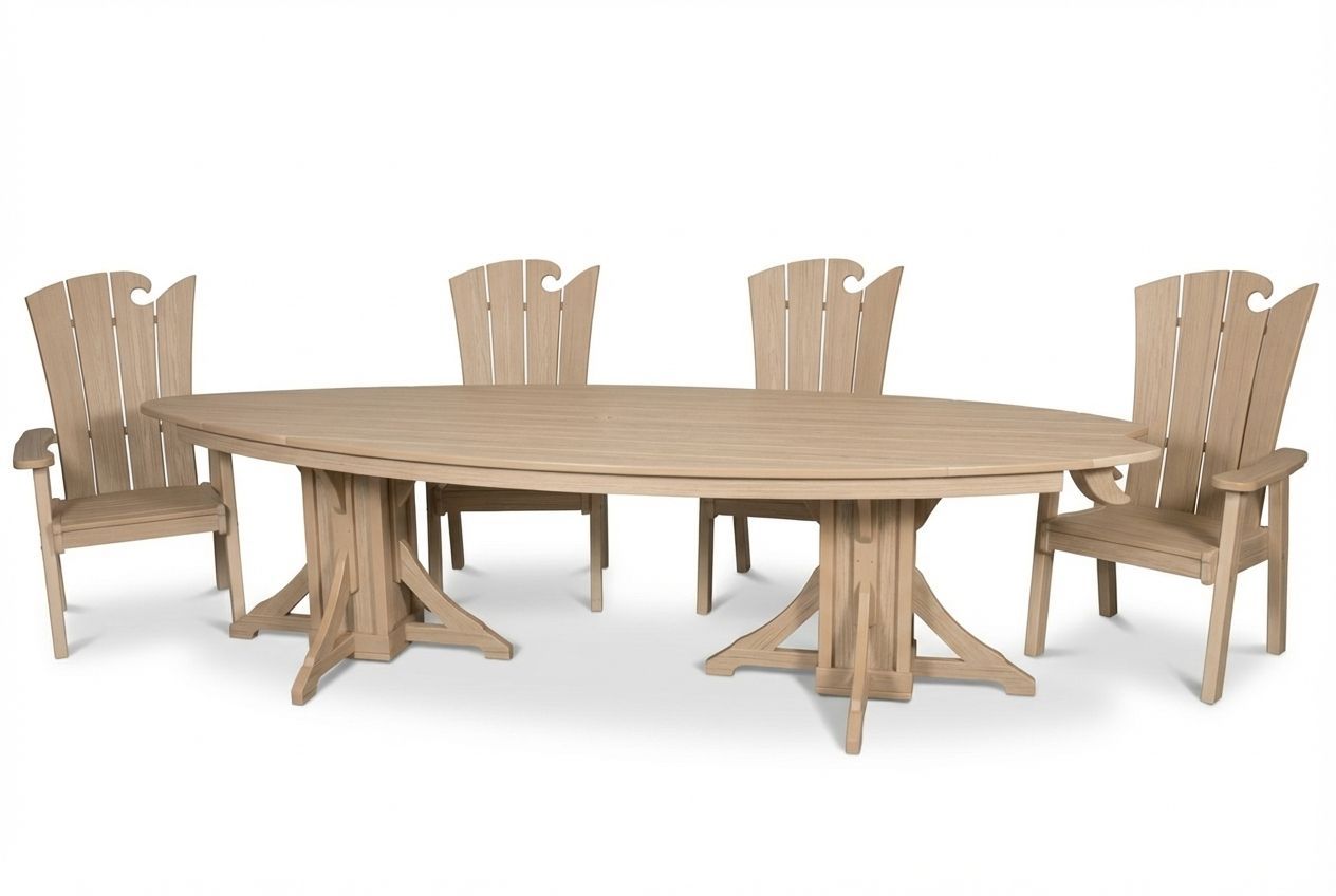 10' Surfboard Table & Chairs Set | SurfAira Collection