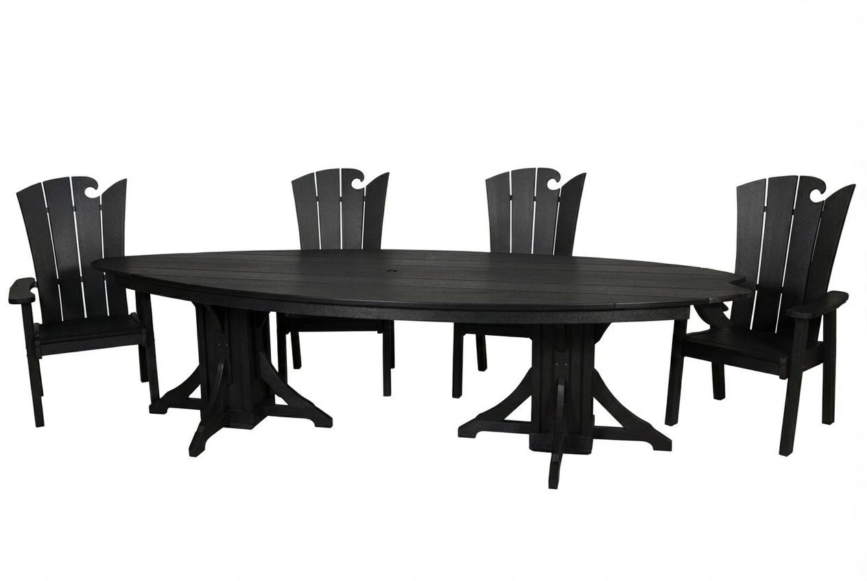 10' Surfboard Table & Chairs Set | SurfAira Collection