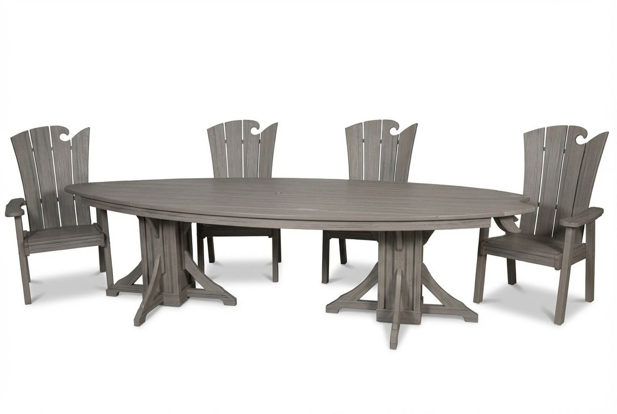10' Surfboard Table & Chairs Set | SurfAira Collection