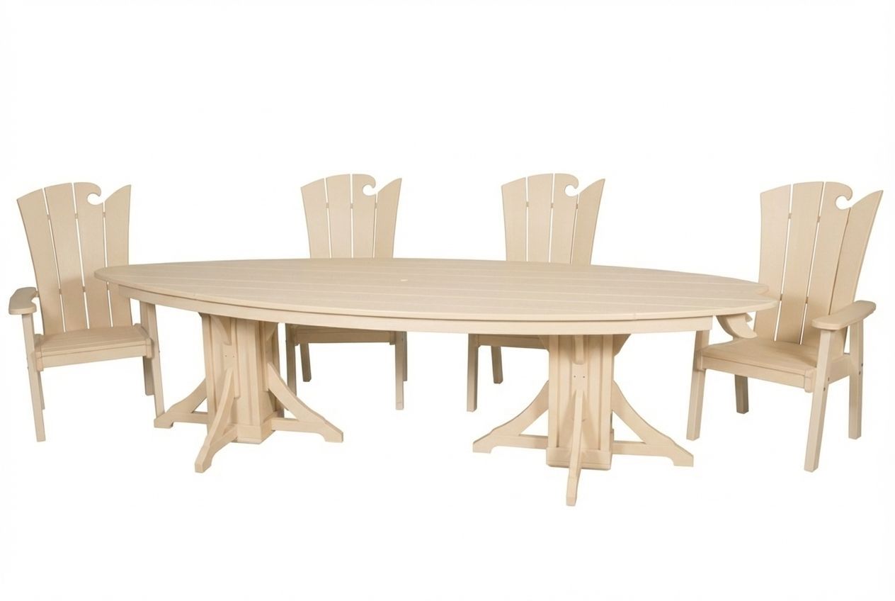 10' Surfboard Table & Chairs Set | SurfAira Collection