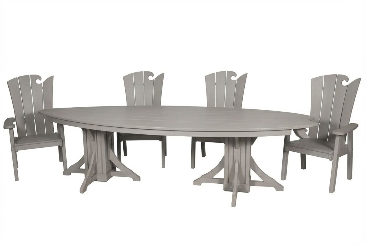 10' Surfboard Table & Chairs Set | SurfAira Collection