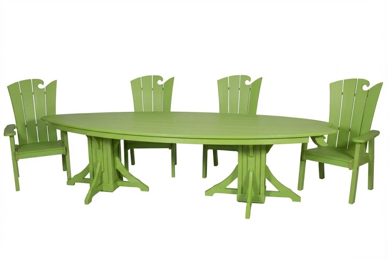 10' Surfboard Table & Chairs Set | SurfAira Collection