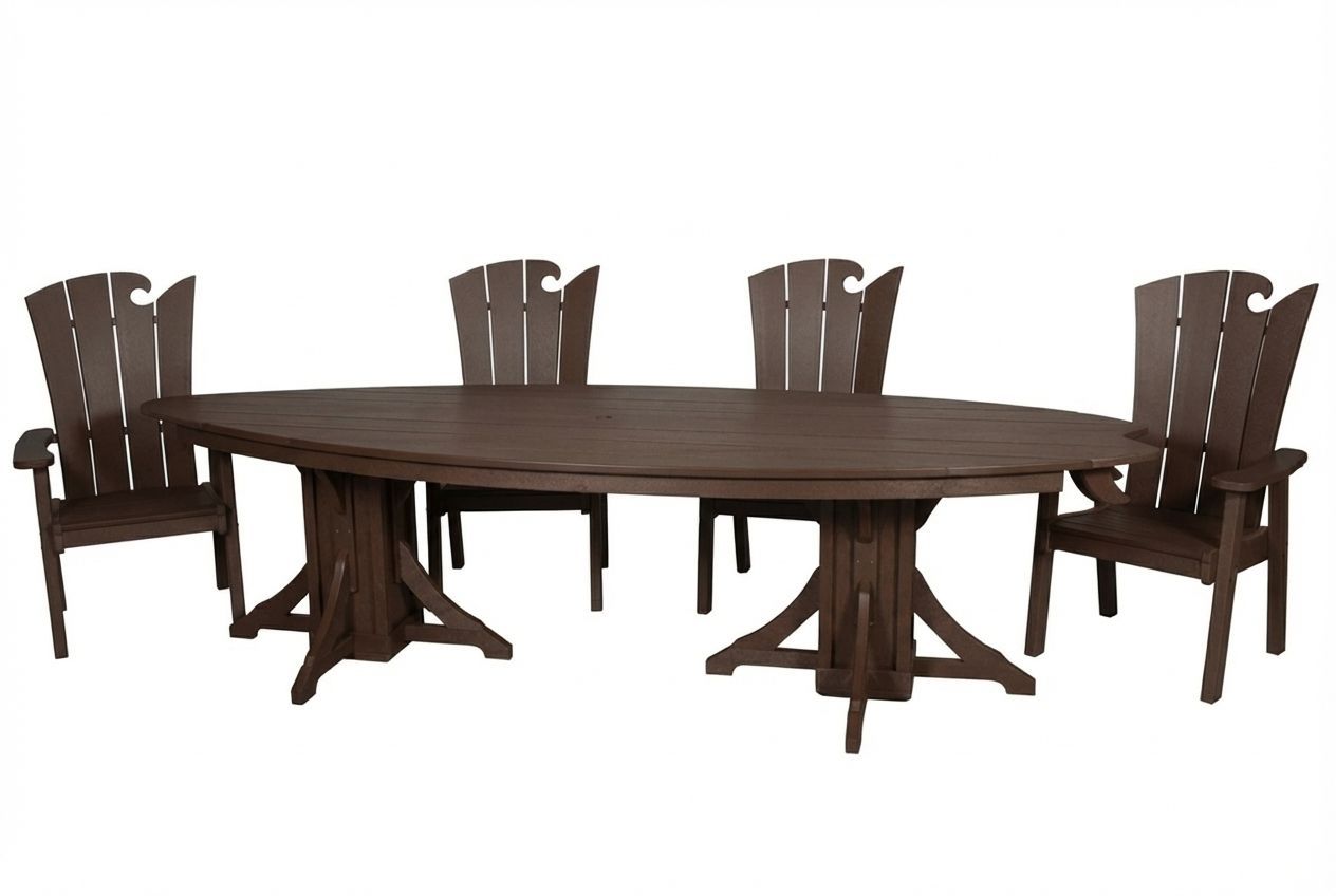 10' Surfboard Table & Chairs Set | SurfAira Collection