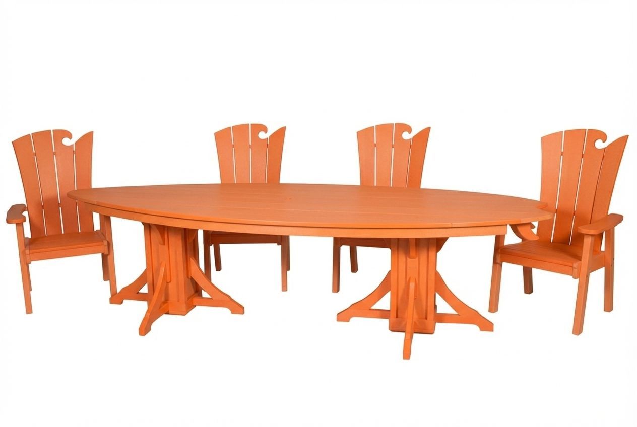 10' Surfboard Table & Chairs Set | SurfAira Collection