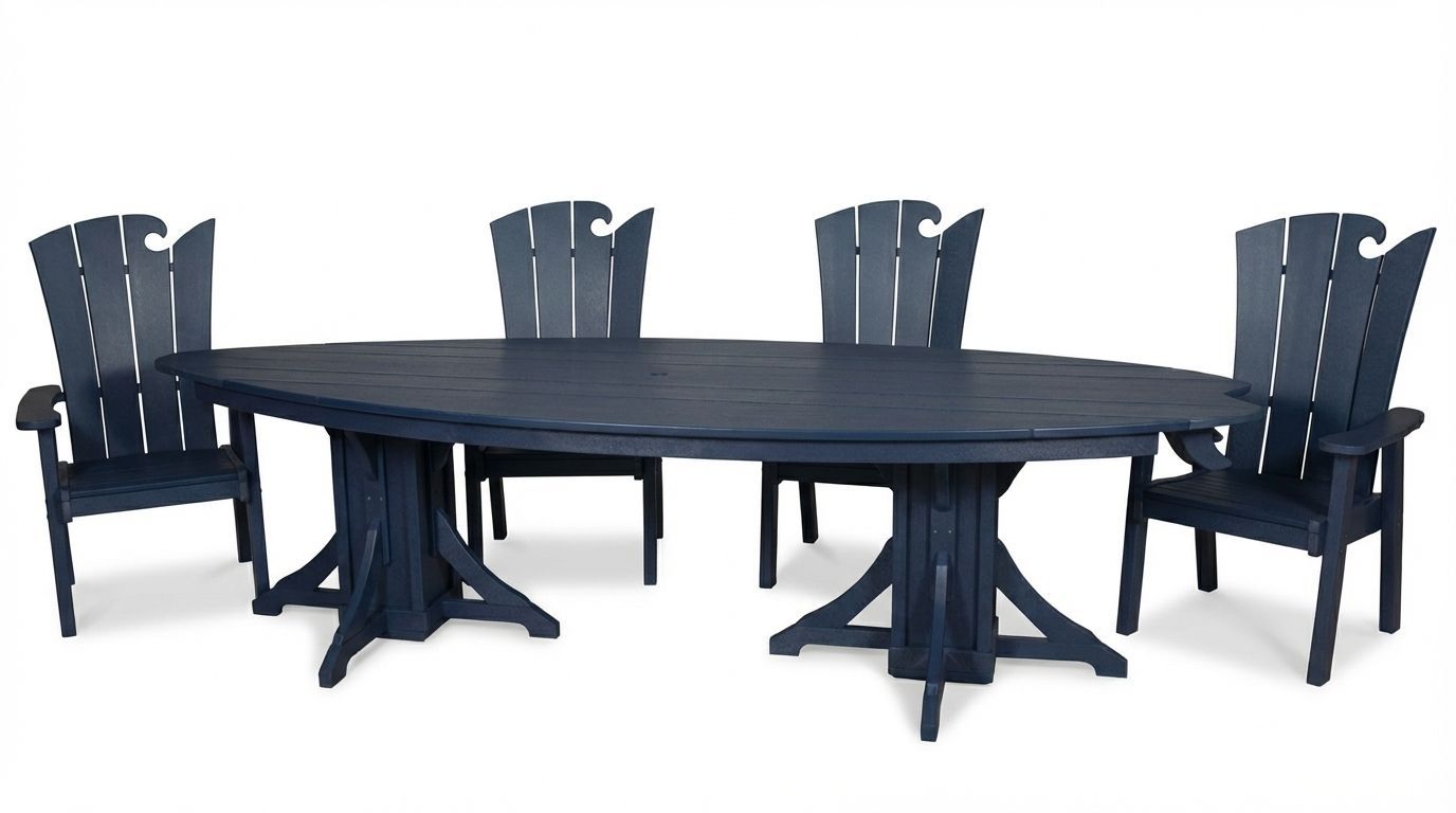 10' Surfboard Table & Chairs Set | SurfAira Collection