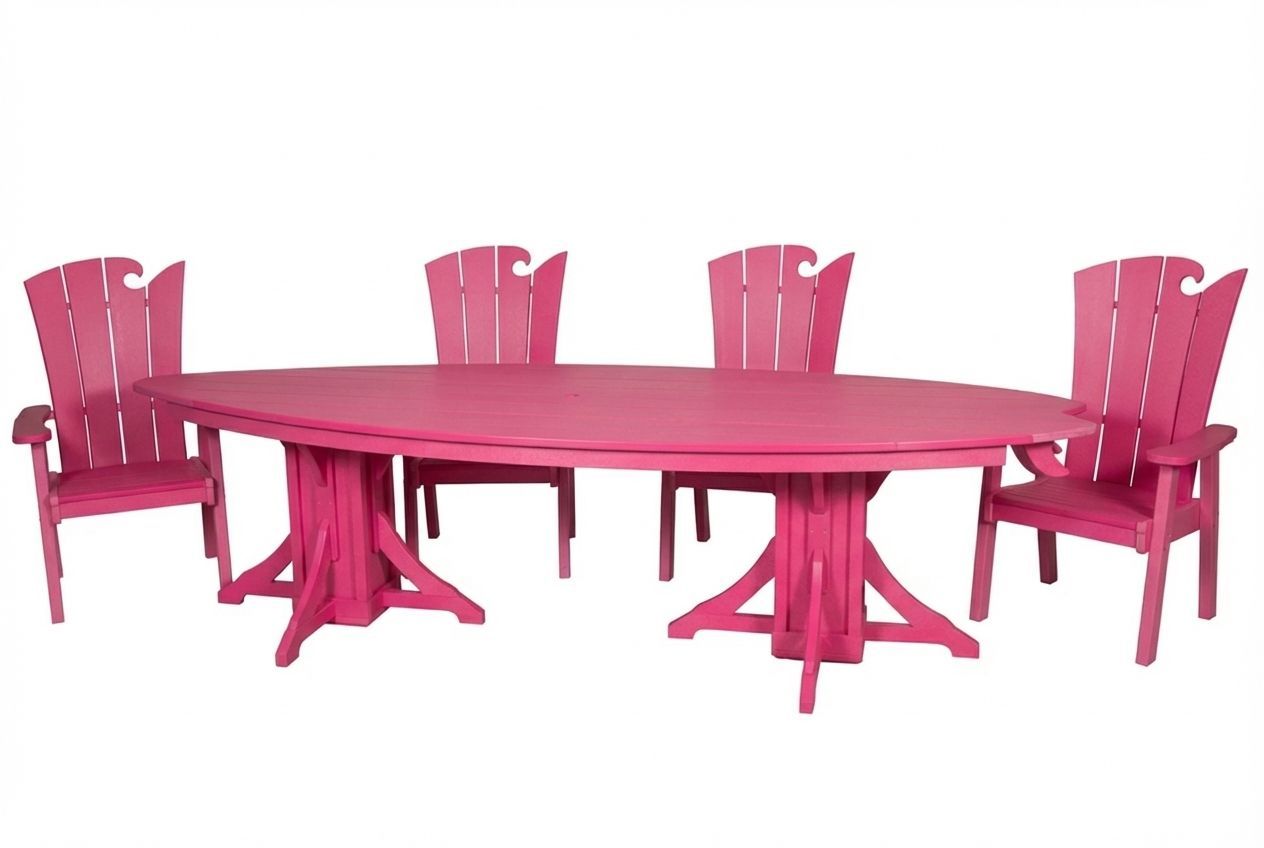 10' Surfboard Table & Chairs Set | SurfAira Collection