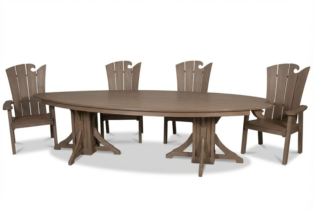 10' Surfboard Table & Chairs Set | SurfAira Collection