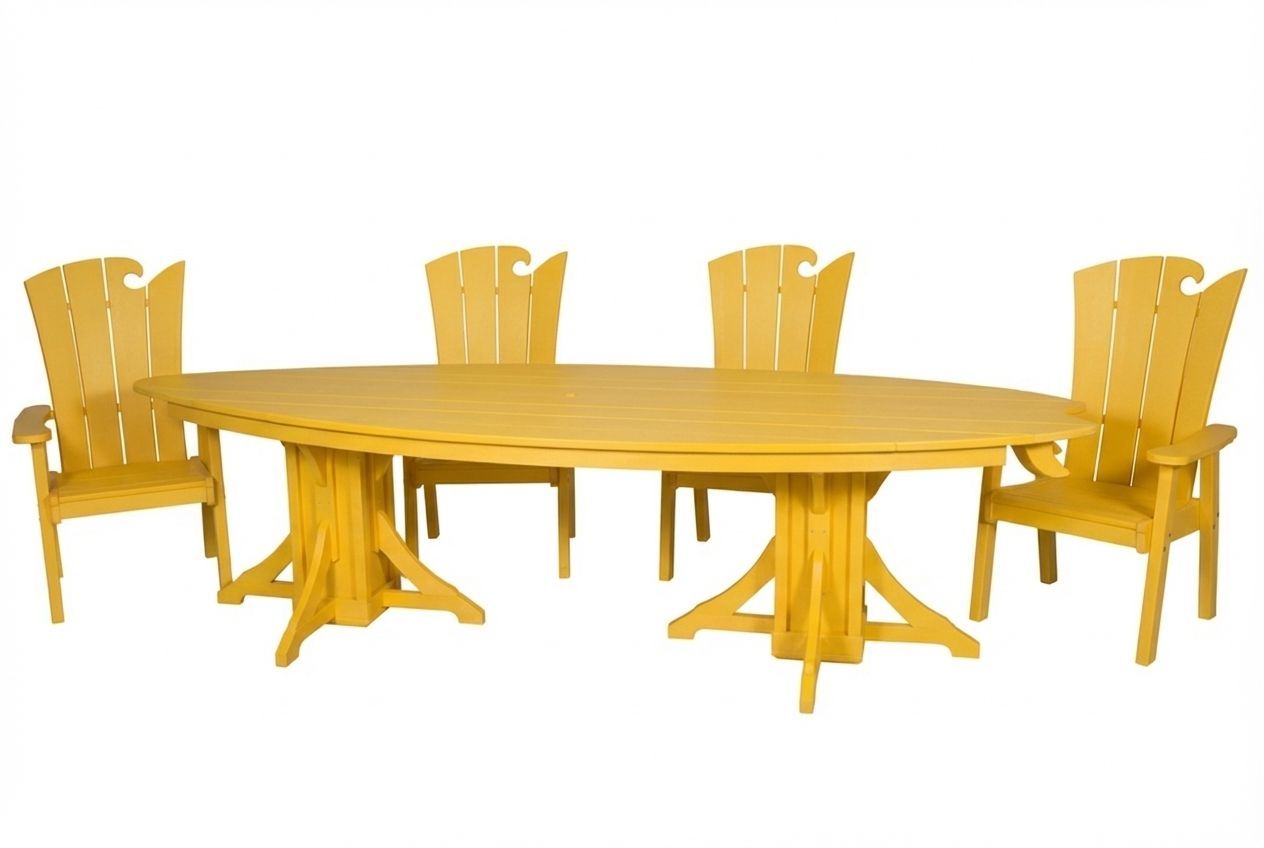 10' Surfboard Table & Chairs Set | SurfAira Collection