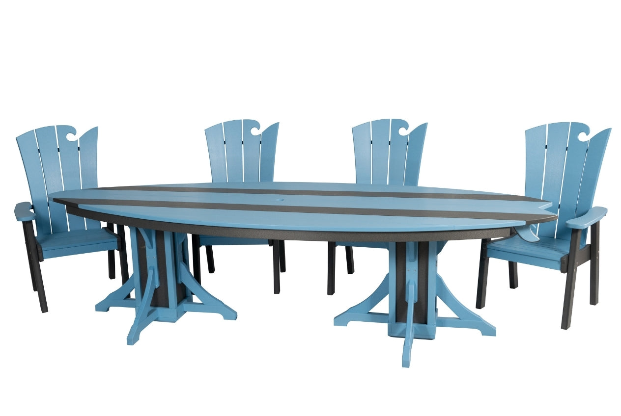 10' Surfboard Table & Chairs Set | SurfAira Collection
