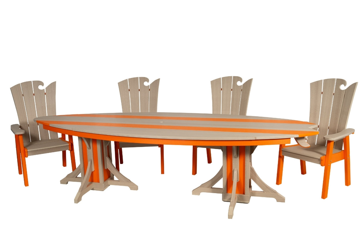 10' Surfboard Table & Chairs Set | SurfAira Collection