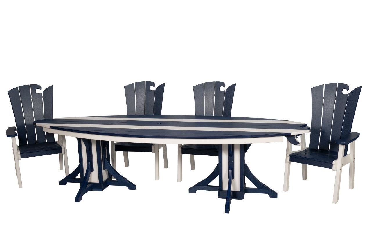 10' Surfboard Table & Chairs Set | SurfAira Collection