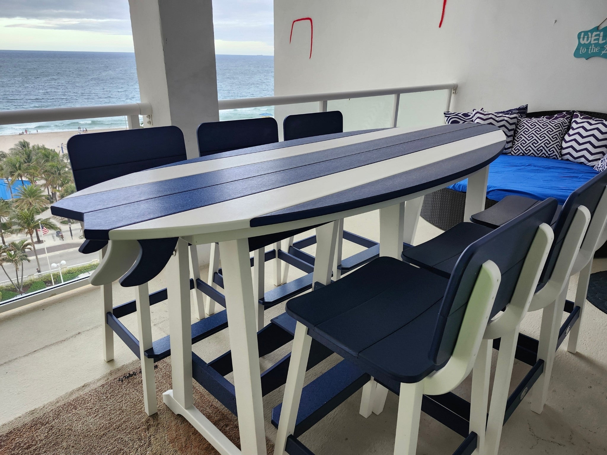 8' Surfboard Table | SurfAira Collection