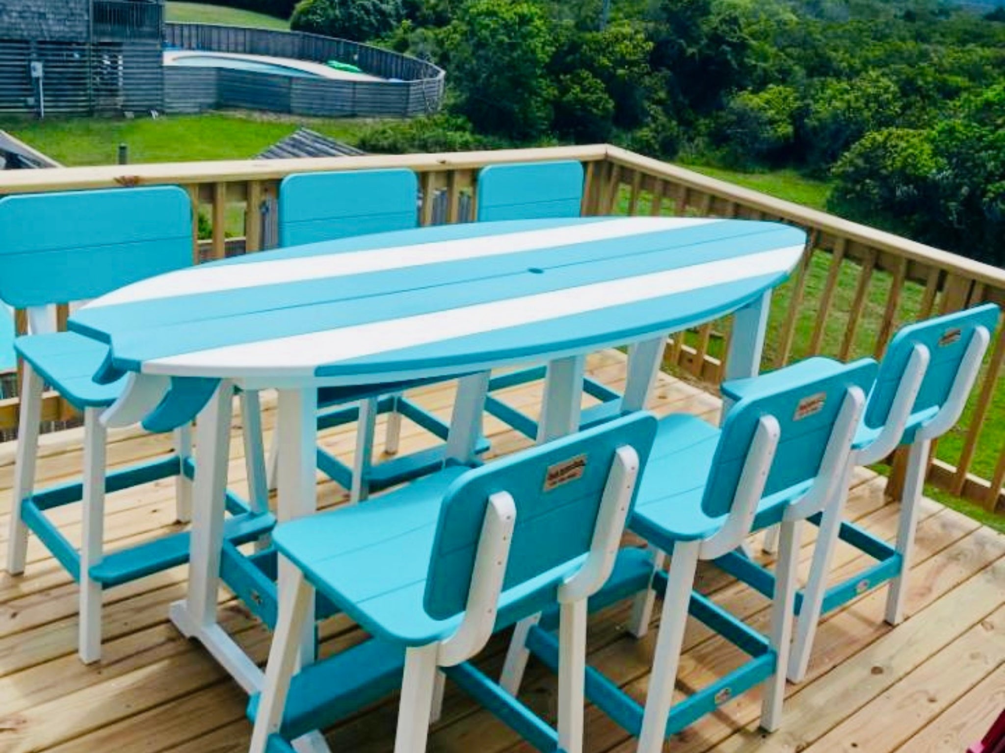 8' Surfboard Table | SurfAira Collection