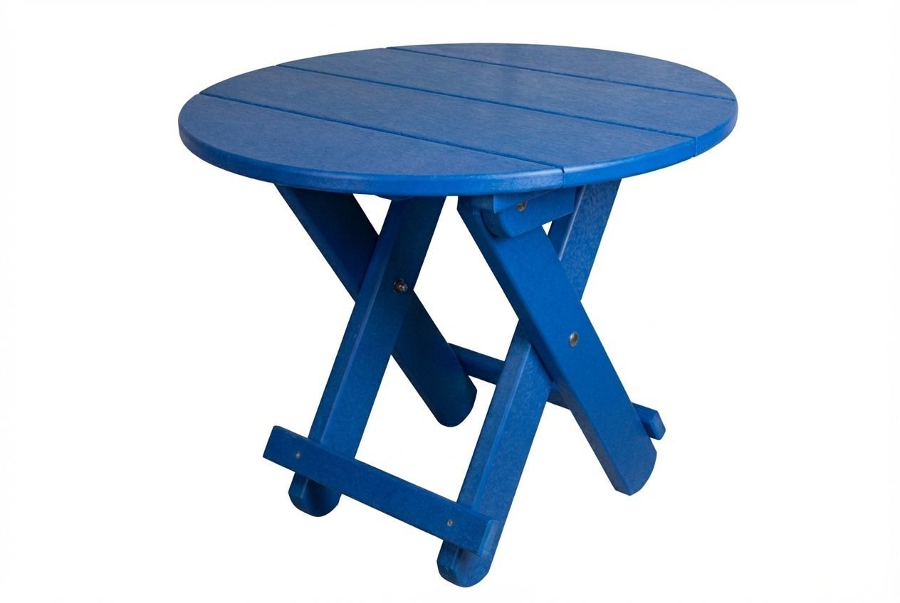 Round Folding End Table