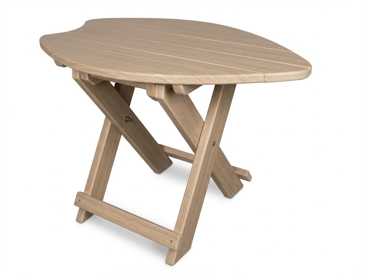 Folding Surfboard End Table | SurfAira Collection
