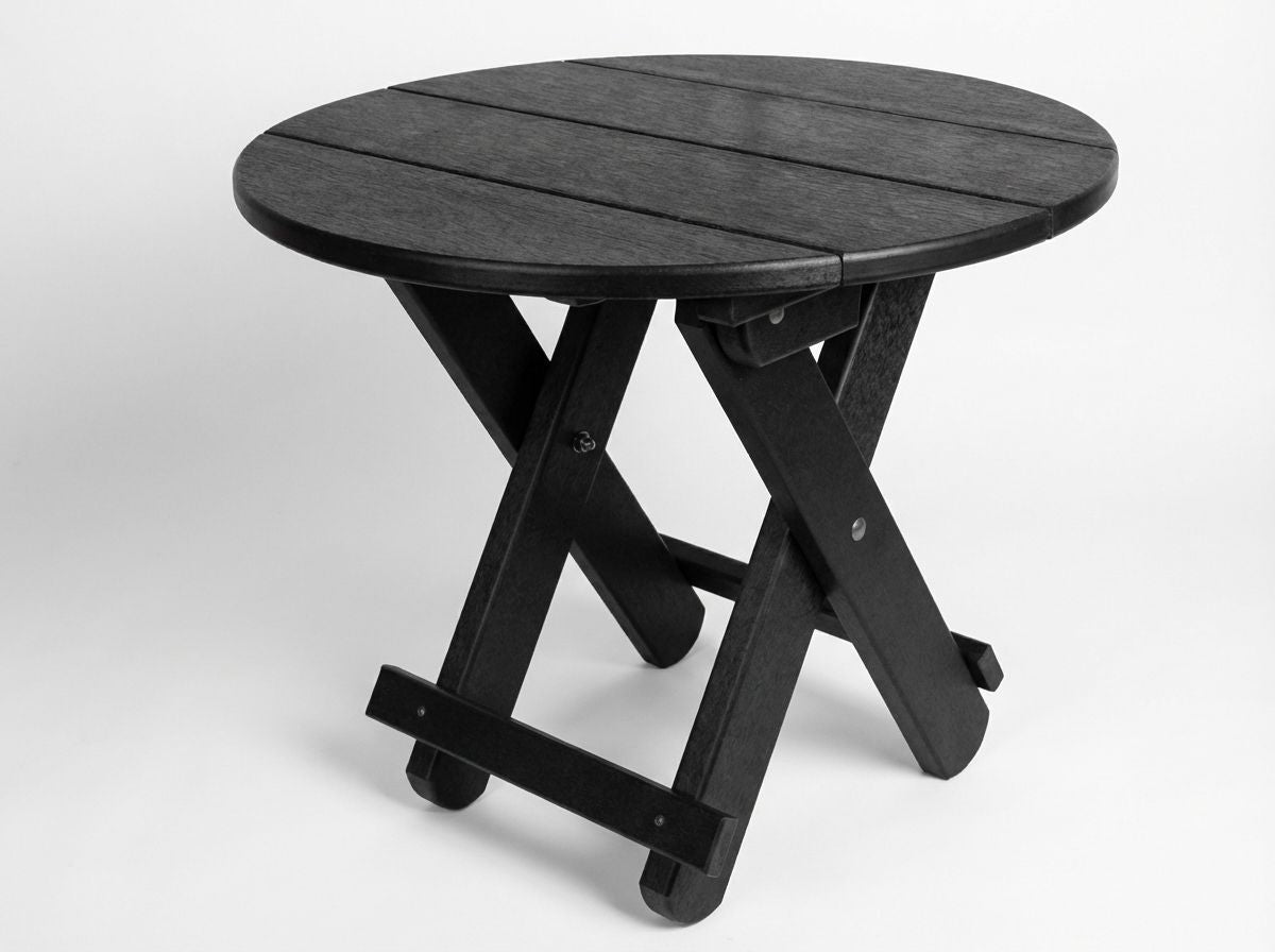 Round Folding End Table