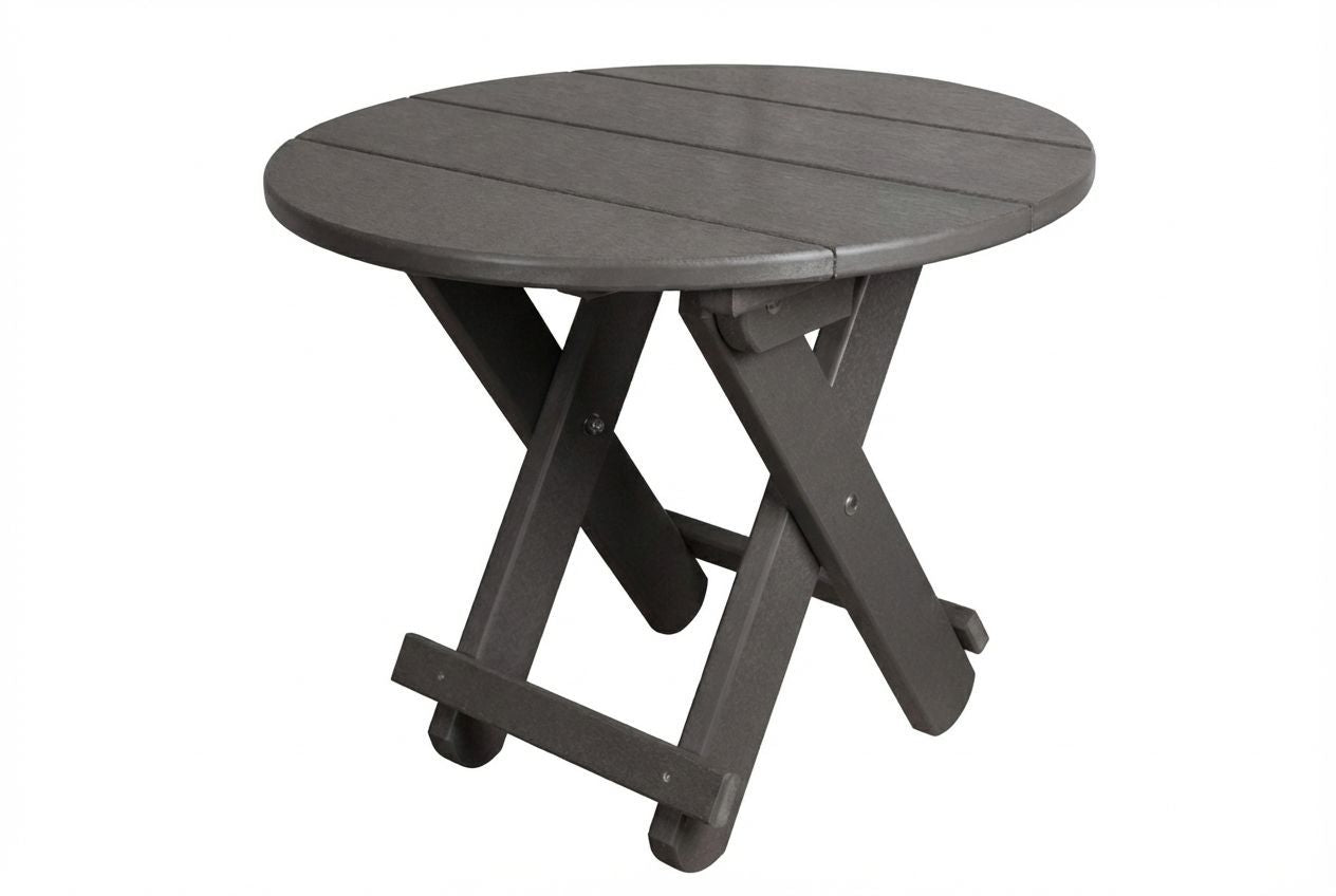 Round Folding End Table