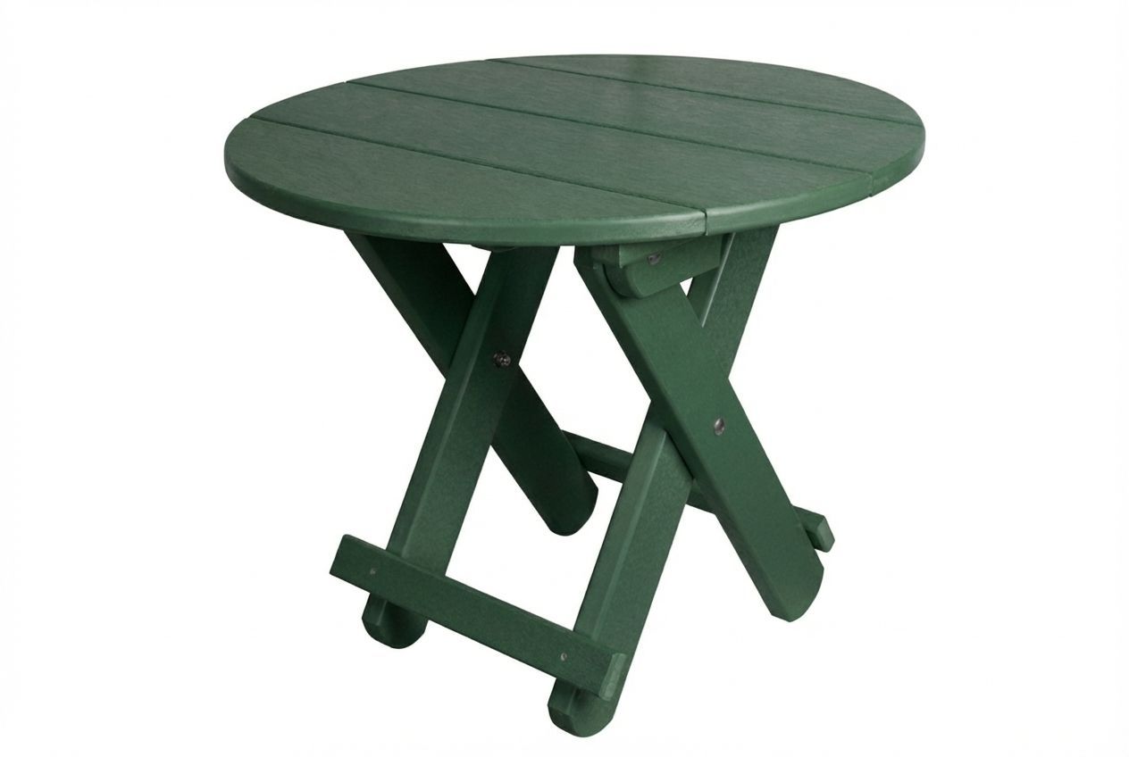 Round Folding End Table