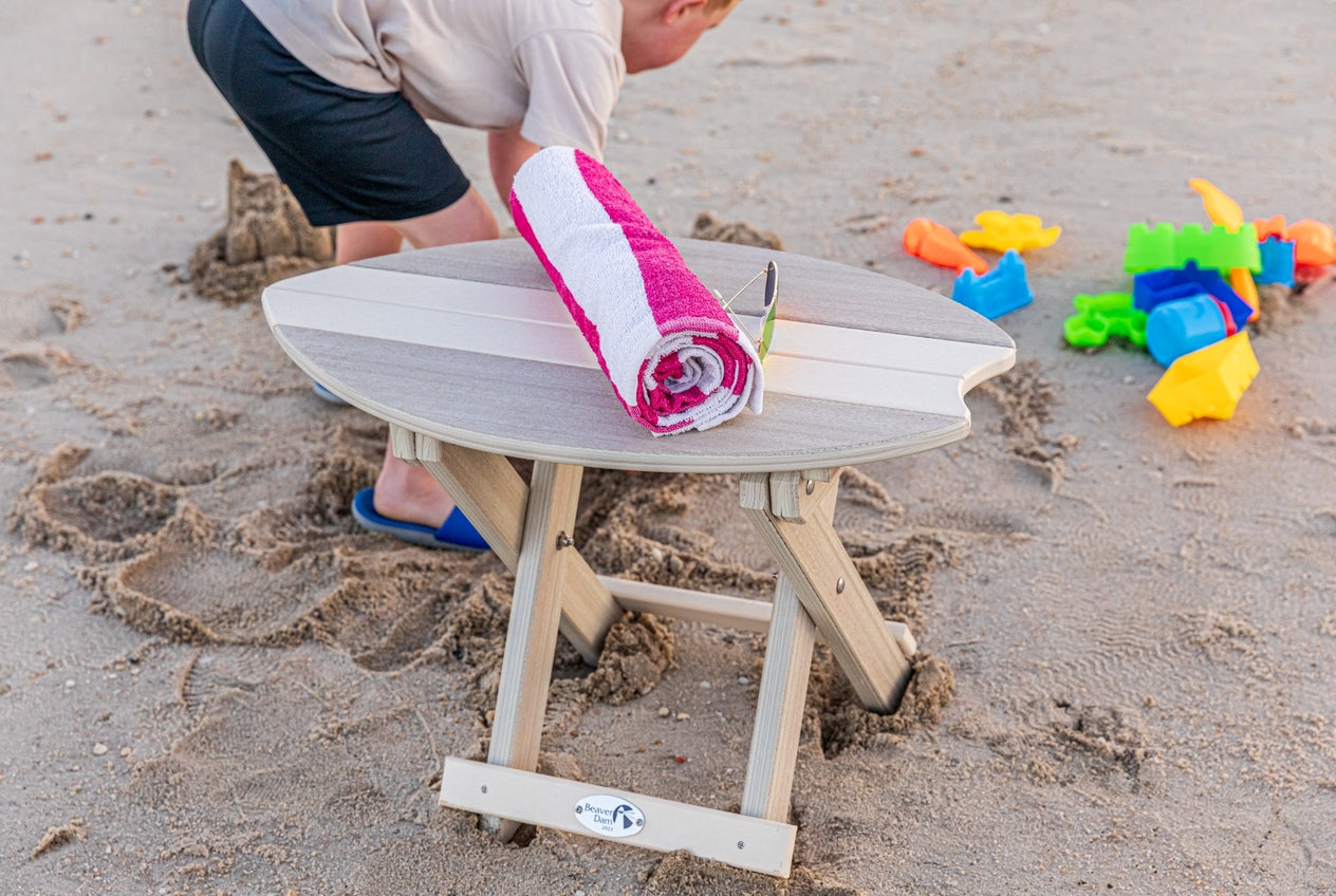 Folding Surfboard End Table | SurfAira Collection
