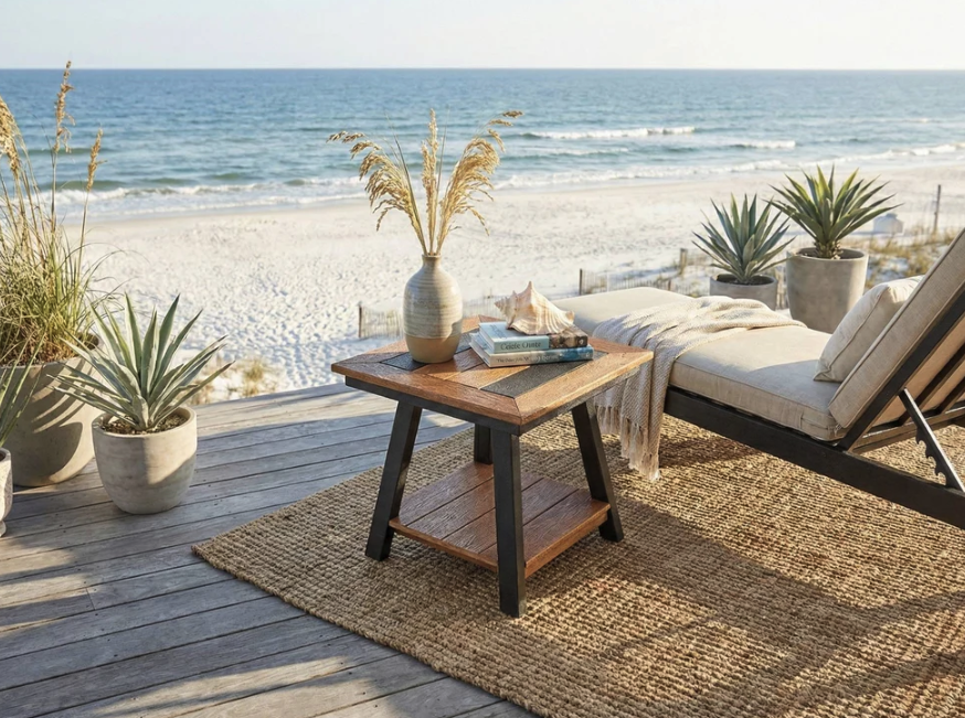 Seabreak Square End Table