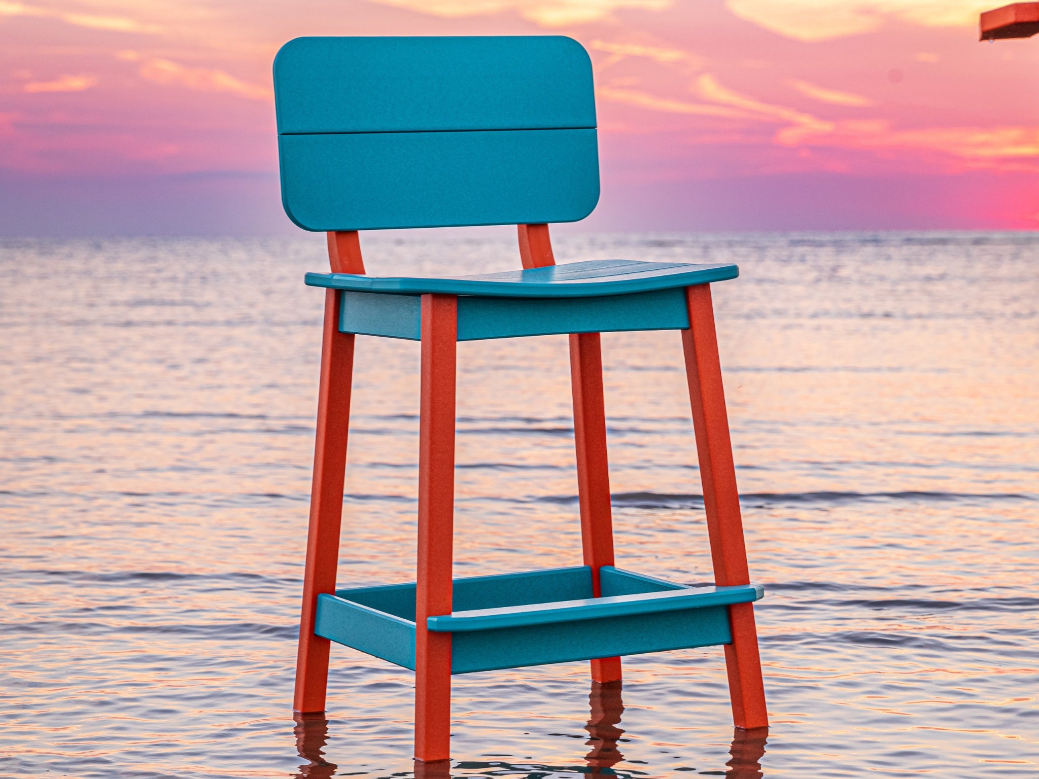 Poly Saddle Stool - SurfAira Outdoor Seating by Beaver Dam