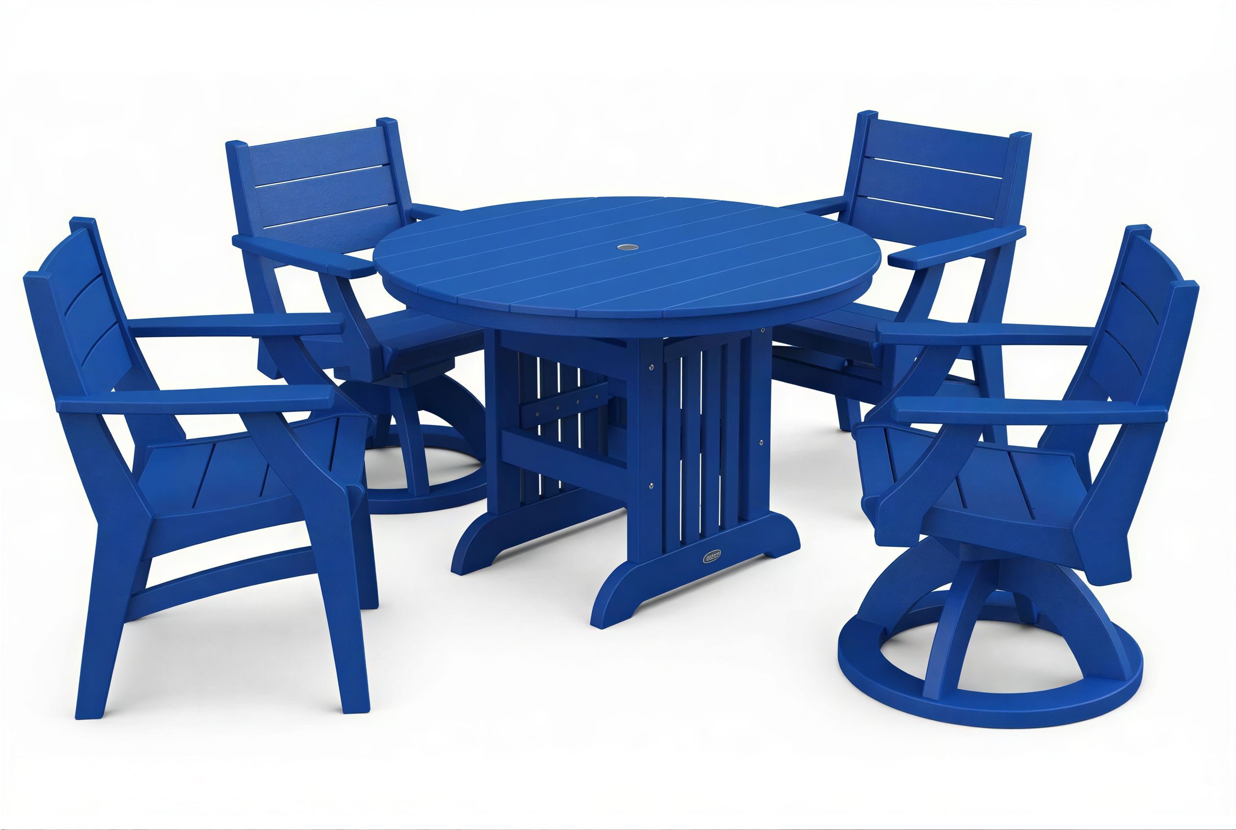 Round Mission Table & Chairs Set