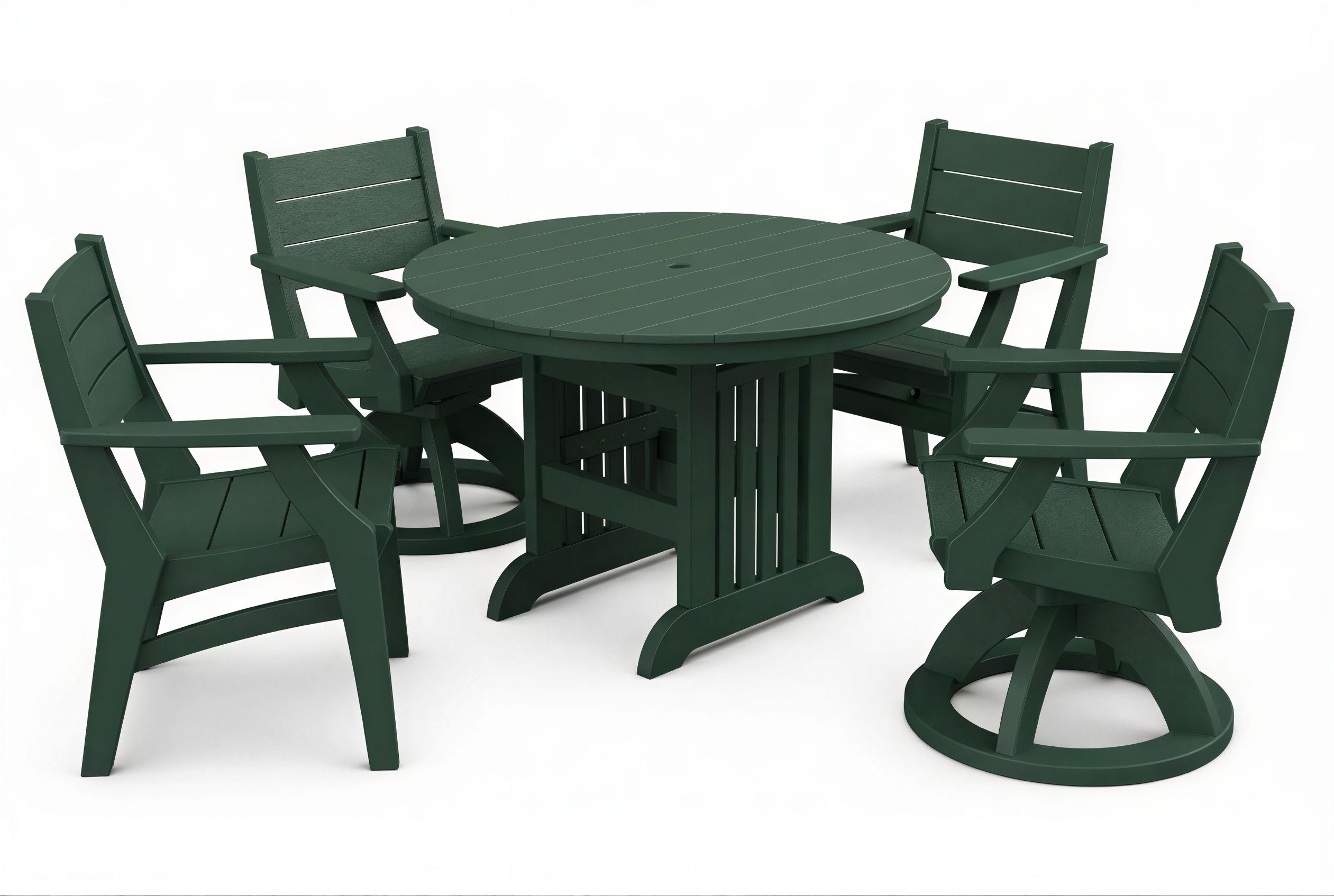 Round Mission Table & Chairs Set