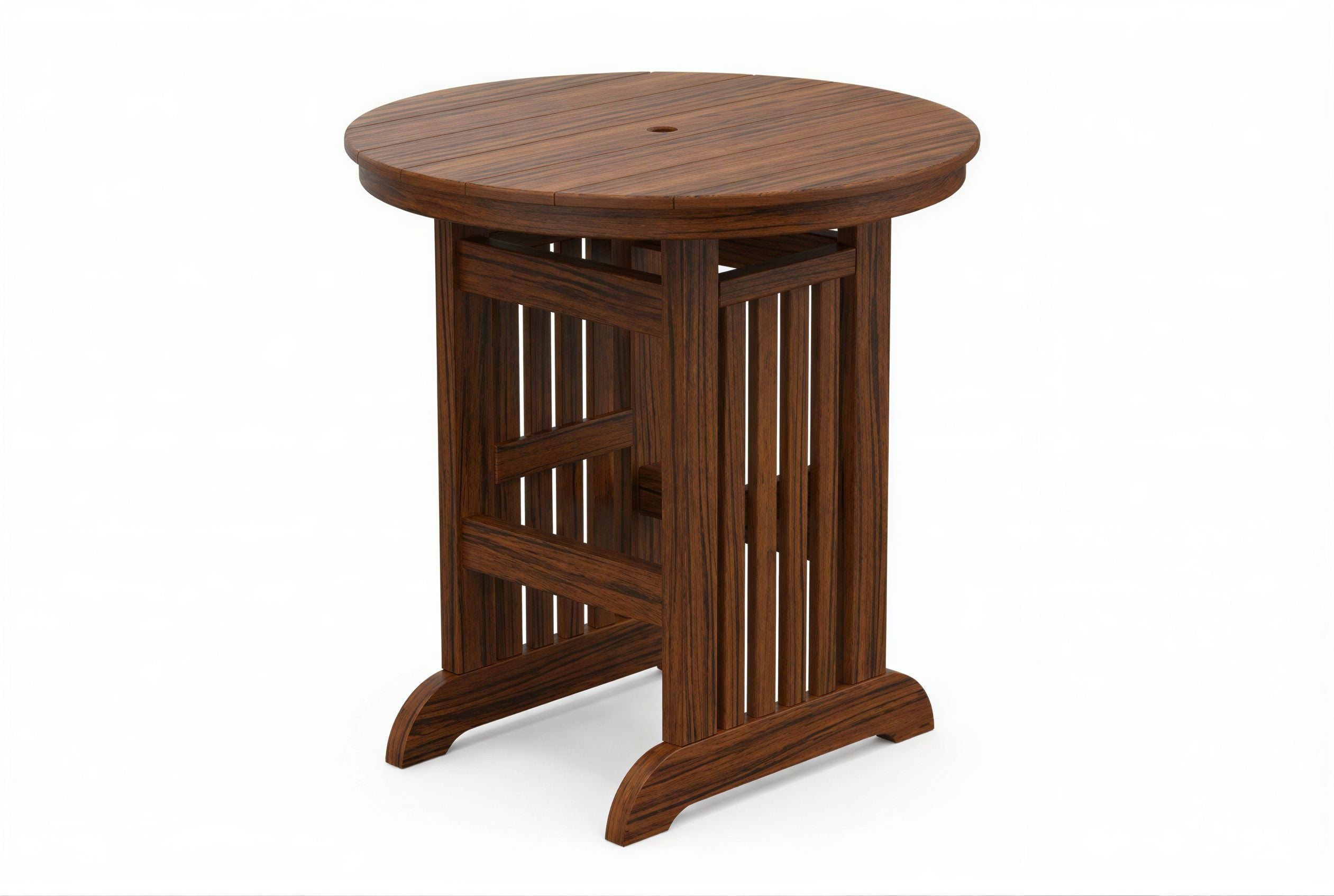 Round Mission Bar Table