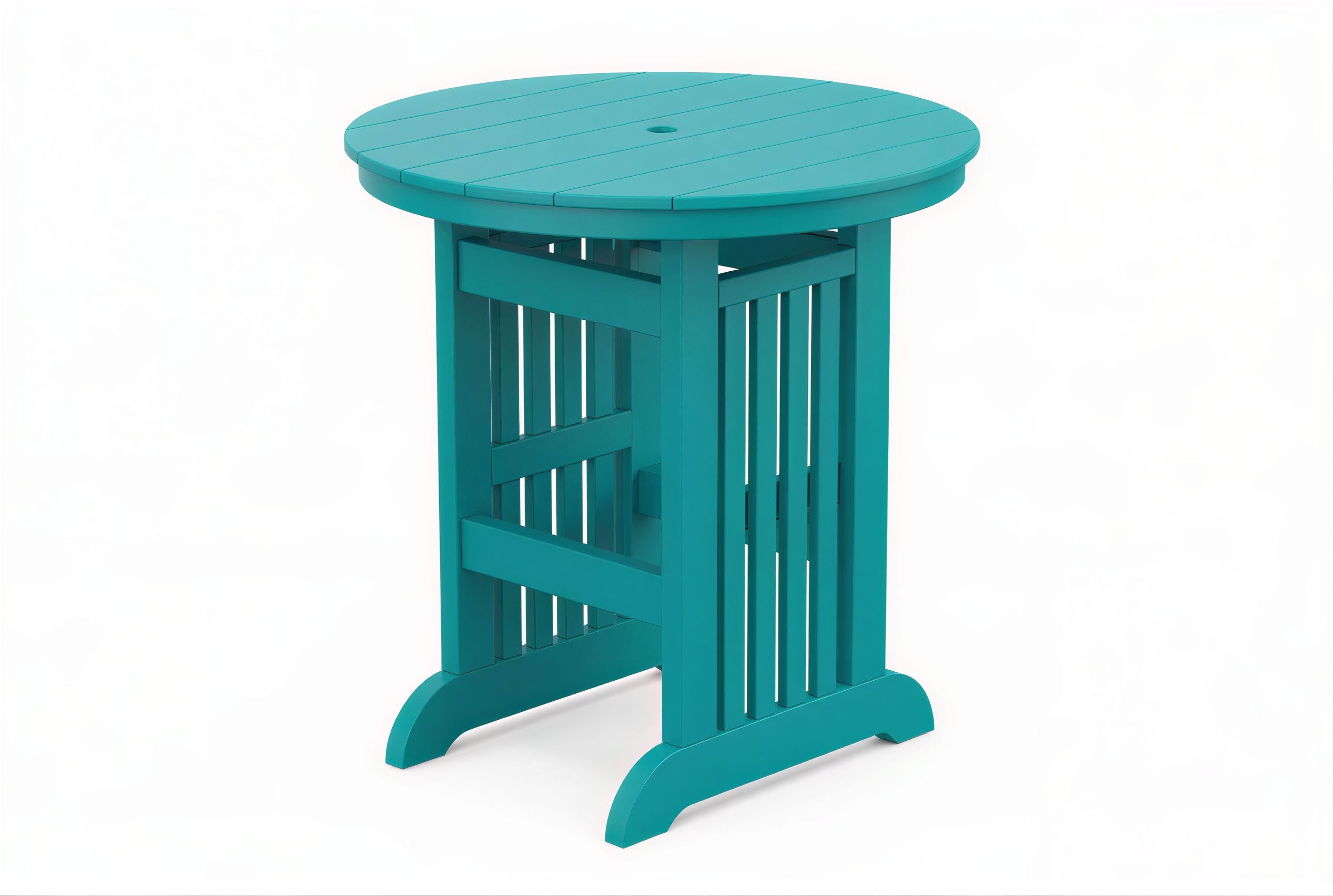 Round Mission Bar Table