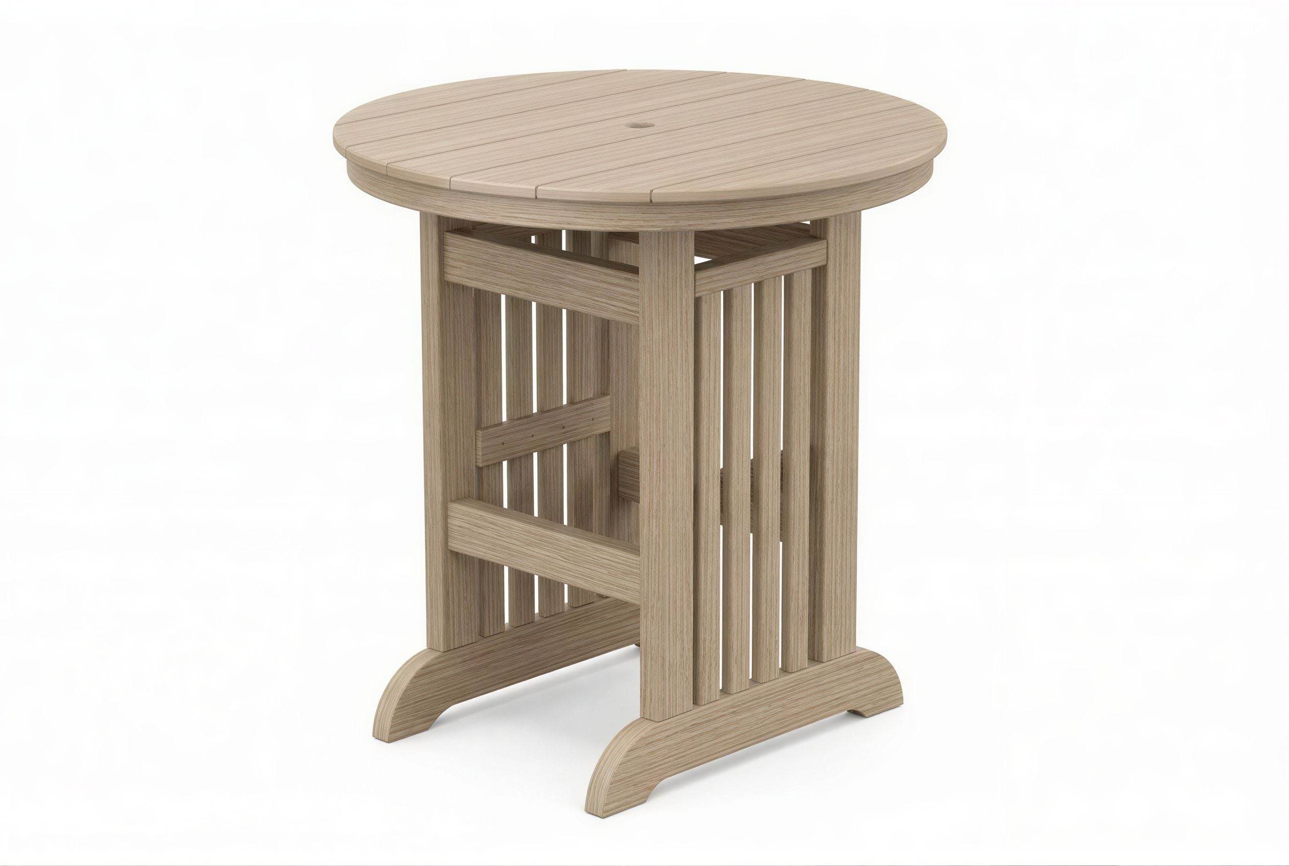 Round Mission Bar Table