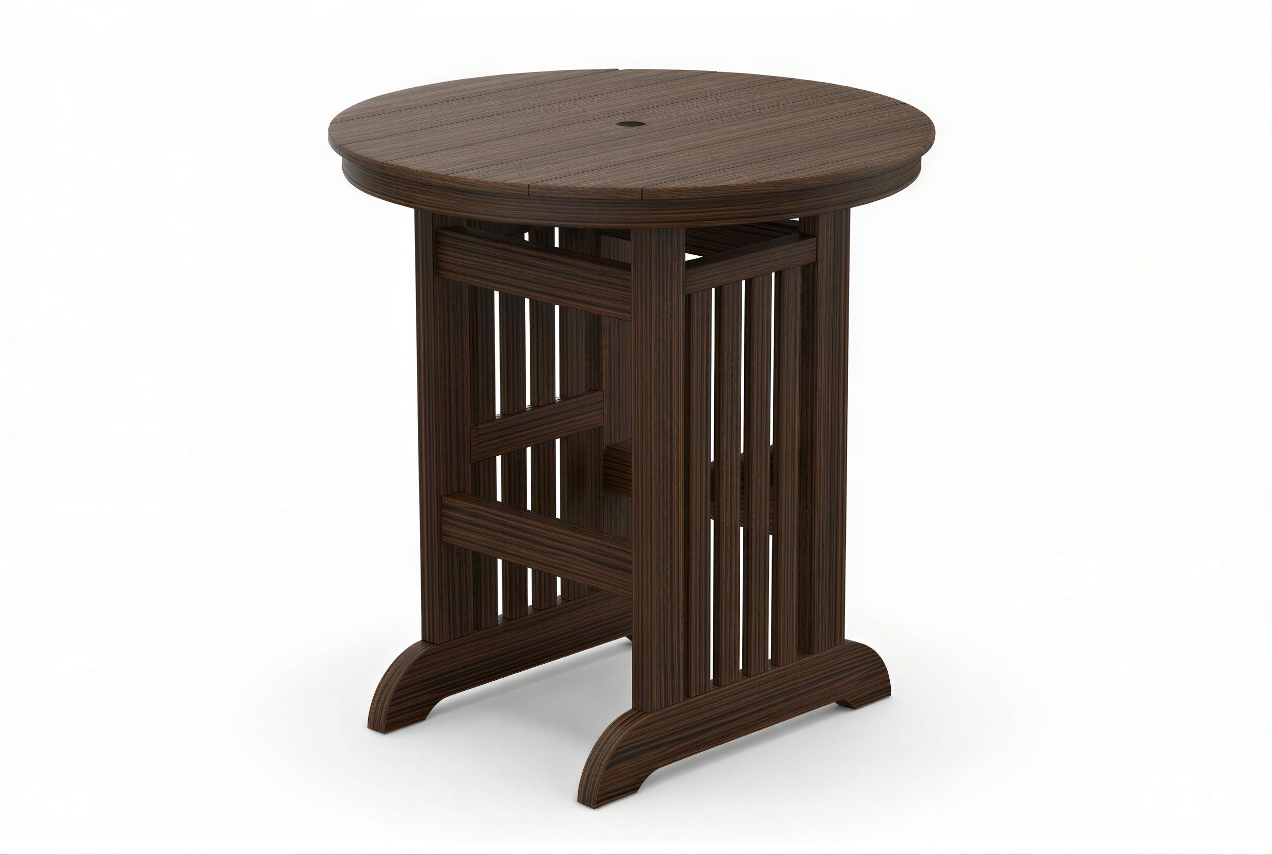 Round Mission Bar Table