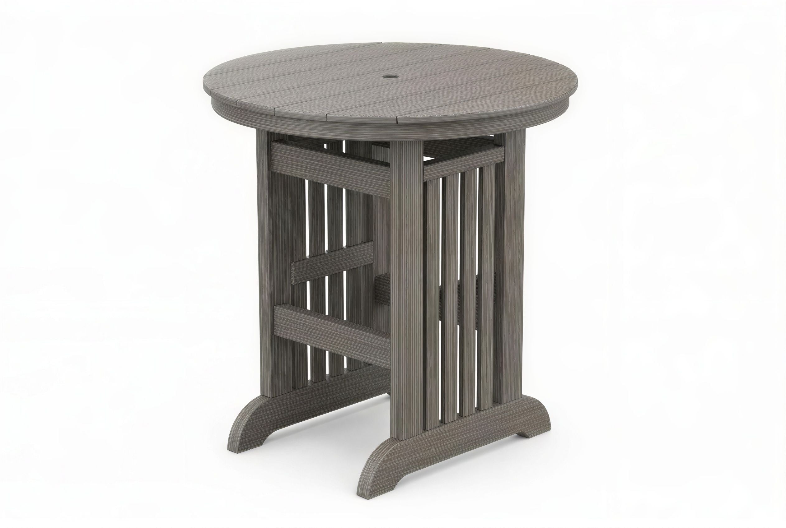 Round Mission Bar Table